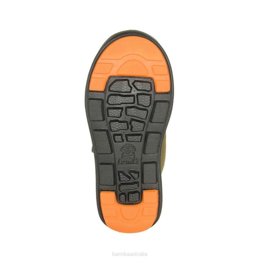 Kamik WINTER BOOTS TODDLERS STANCE 2 J6JJBP434 OLIVE/ORANGE