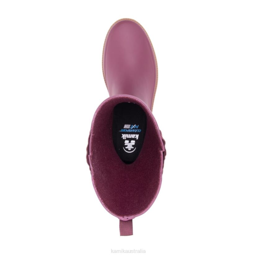 Kamik RAIN BOOTS WOMEN CHLOE J6JJBP27 BURGUNDY