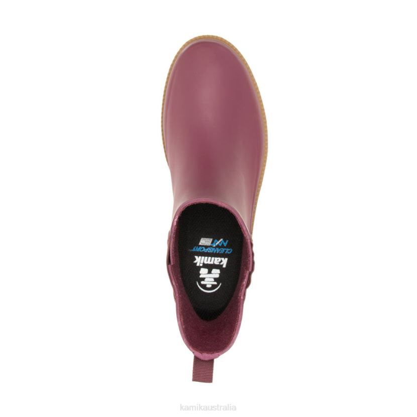 Kamik RAIN BOOTS WOMEN CHLOE LO J6JJBP18 BURGUNDY