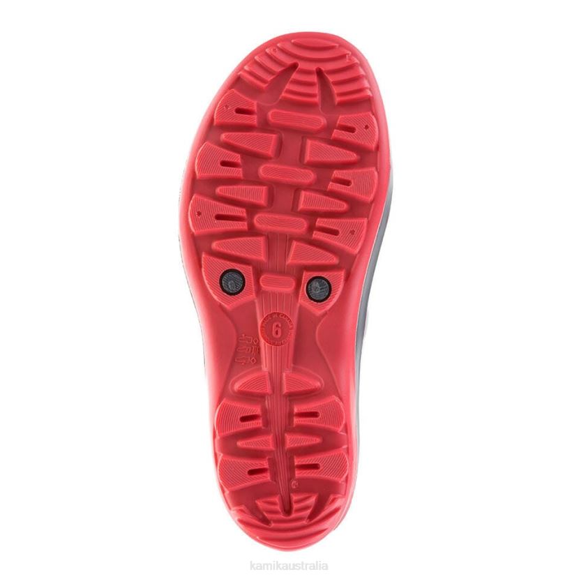 Kamik RAIN BOOTS WOMEN OLIVIA J6JJBP40 CHARCOAL RED