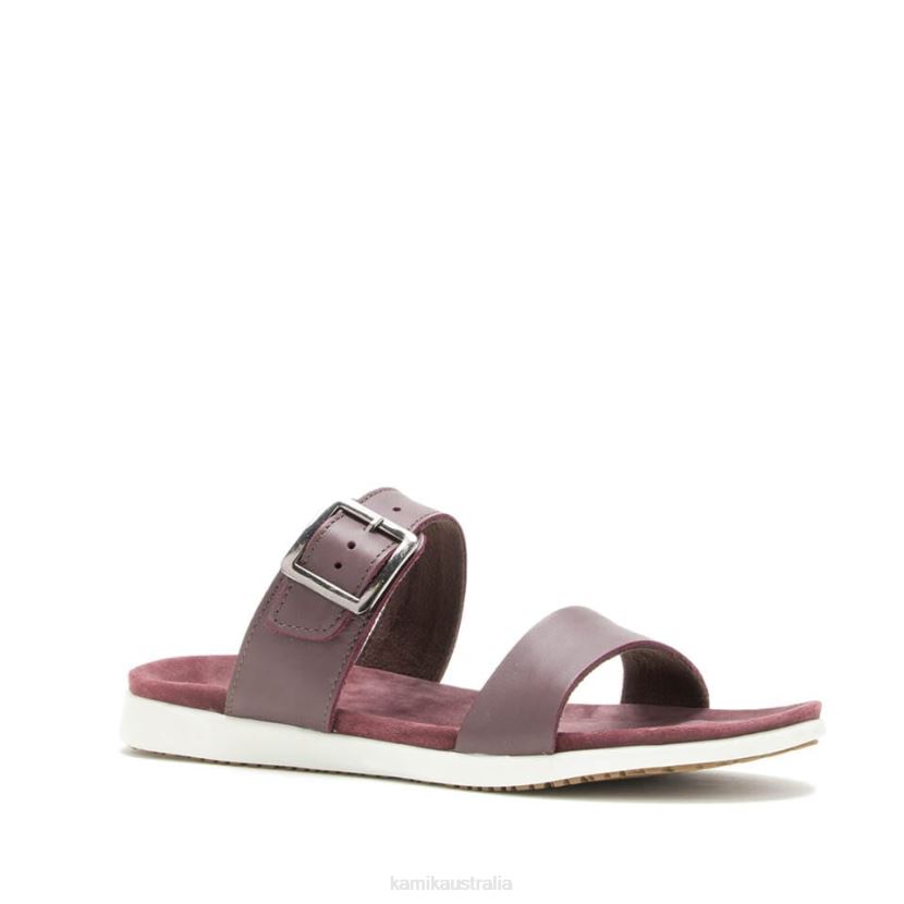 Kamik SANDALS WOMEN CARA SLIDE J6JJBP46 BURGUNDY