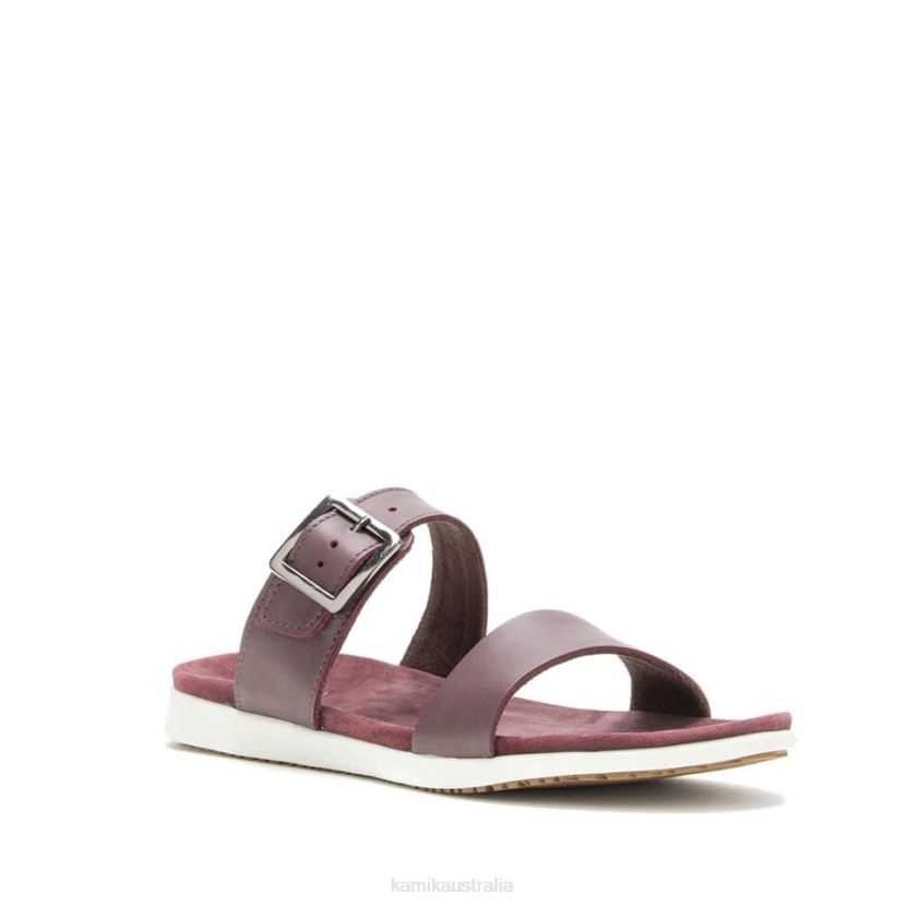 Kamik SANDALS WOMEN CARA SLIDE J6JJBP46 BURGUNDY