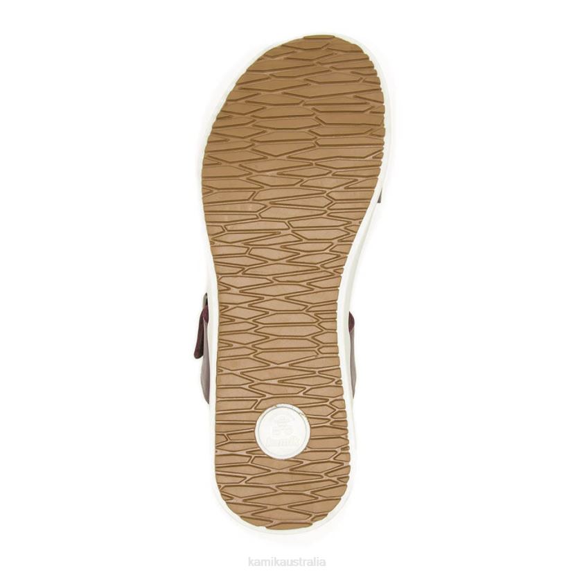 Kamik SANDALS WOMEN CARA SLIDE J6JJBP46 BURGUNDY