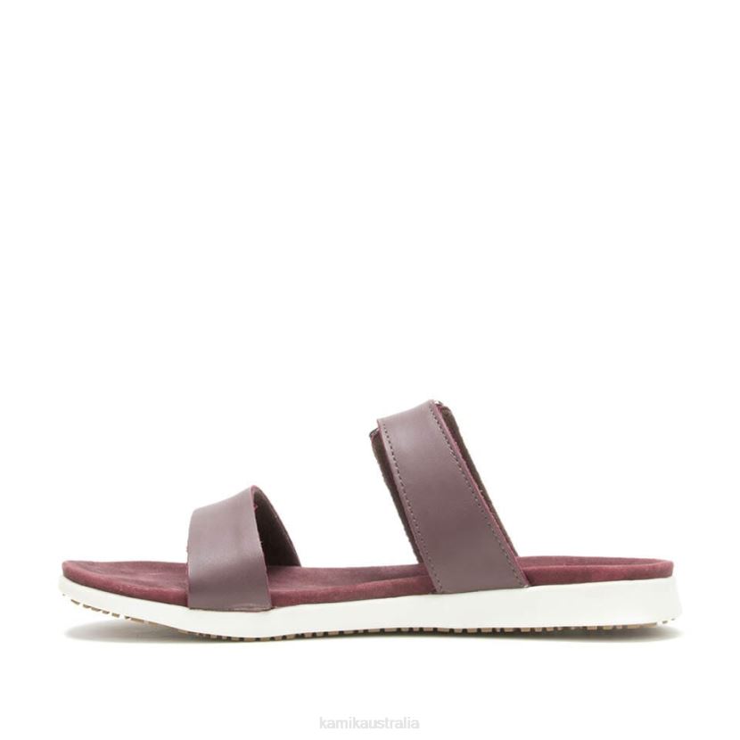 Kamik SANDALS WOMEN CARA SLIDE J6JJBP46 BURGUNDY