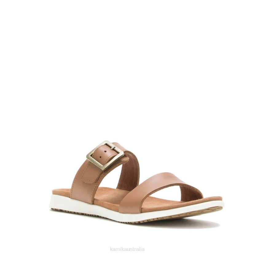 Kamik SANDALS WOMEN CARA SLIDE J6JJBP47 TAN