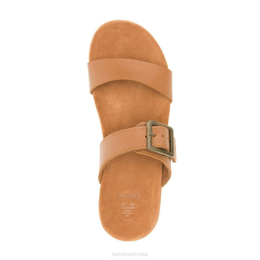 Kamik SANDALS WOMEN CARA SLIDE J6JJBP47 TAN