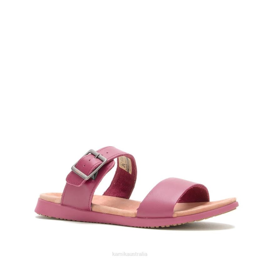 Kamik SANDALS WOMEN CARA SLIDE J6JJBP49 LIGHT BURGUNDY