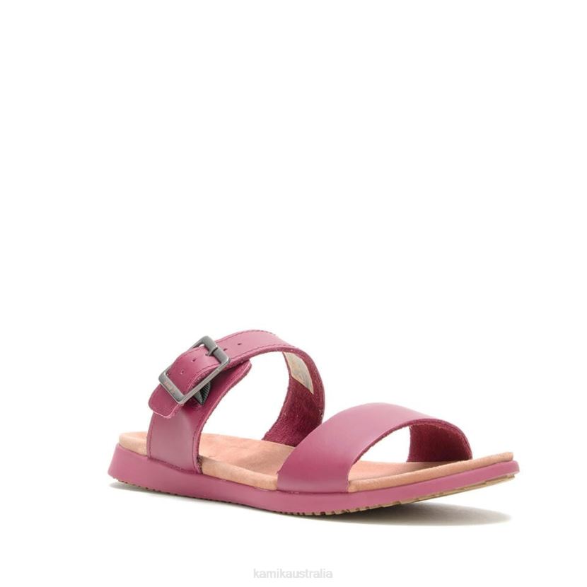 Kamik SANDALS WOMEN CARA SLIDE J6JJBP49 LIGHT BURGUNDY