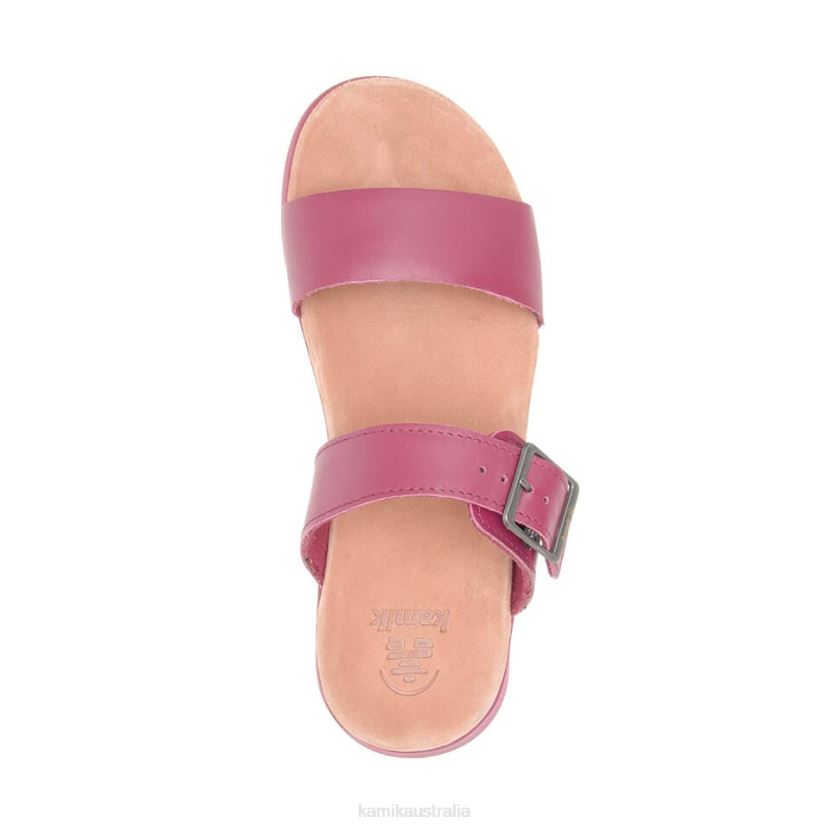 Kamik SANDALS WOMEN CARA SLIDE J6JJBP49 LIGHT BURGUNDY