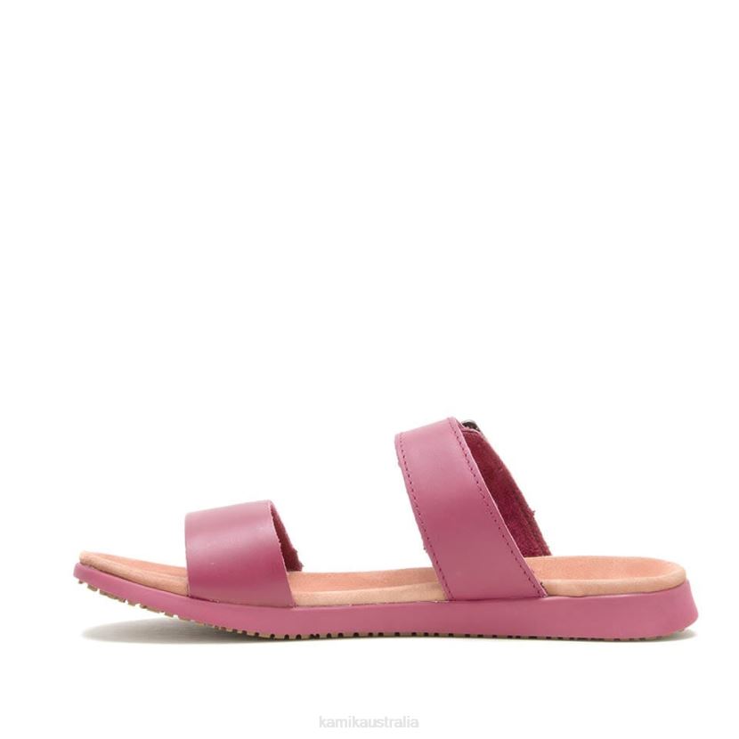 Kamik SANDALS WOMEN CARA SLIDE J6JJBP49 LIGHT BURGUNDY