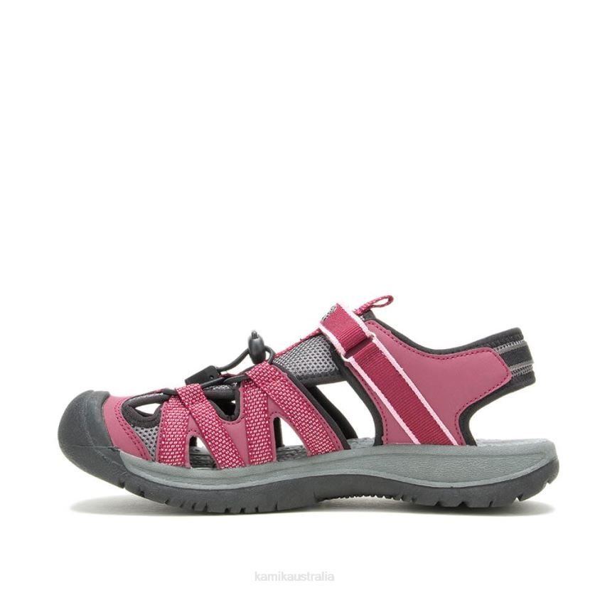 Kamik SANDALS WOMEN ISLANDER 2 J6JJBP51 BURGUNDY
