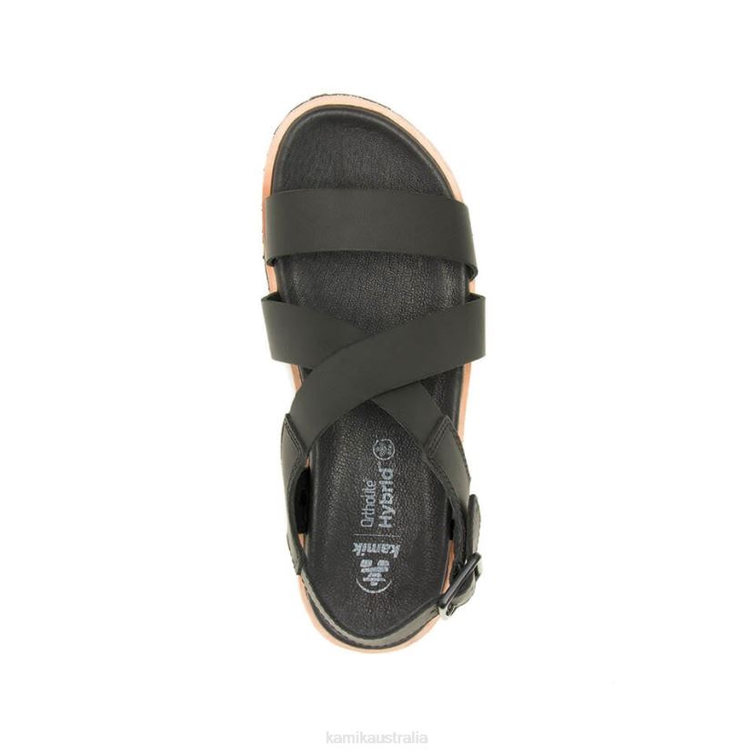 Kamik SANDALS WOMEN SADIE CROSS J6JJBP55 BLACK