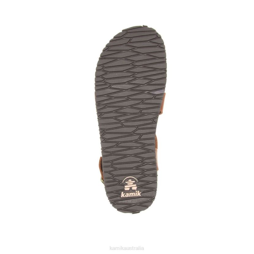 Kamik SANDALS WOMEN SADIE CROSS J6JJBP56 DARK BROWN
