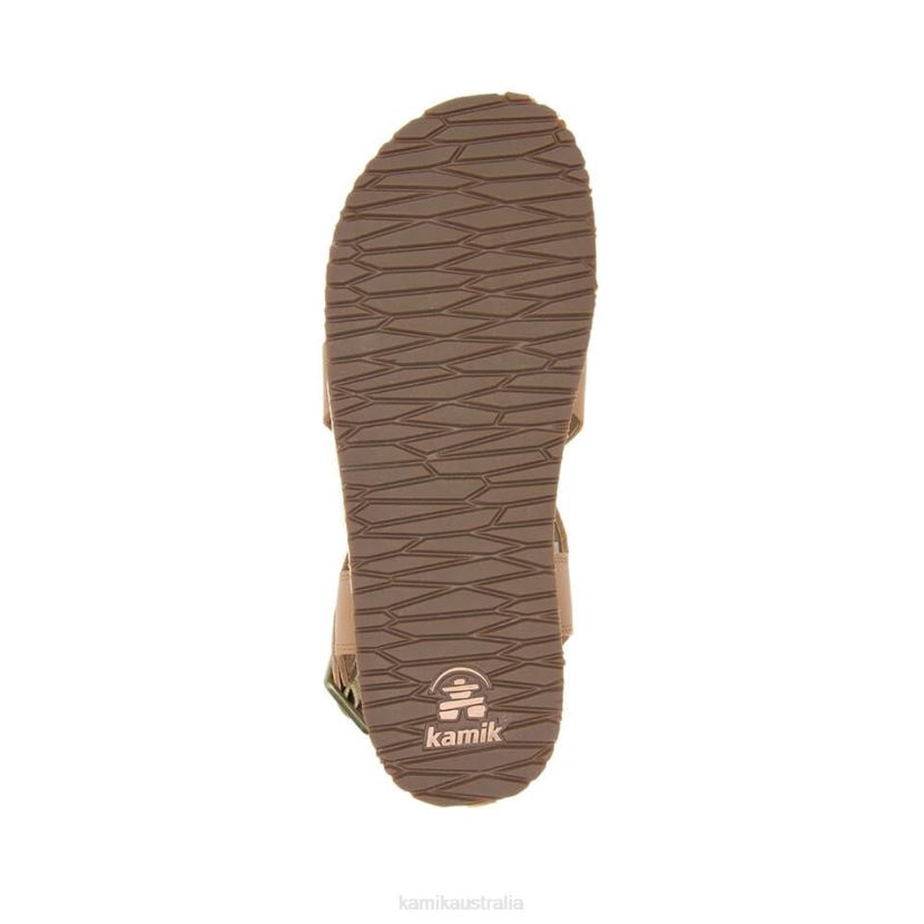 Kamik SANDALS WOMEN SADIE CROSS J6JJBP57 LT.BROWN