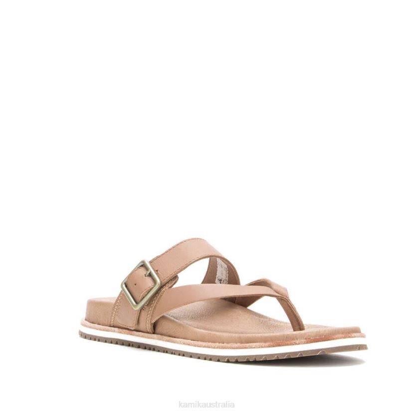 Kamik SANDALS WOMEN SADIE FLIP J6JJBP60 LT.BROWN