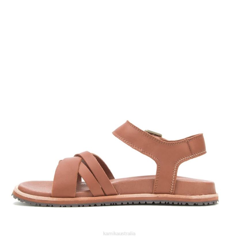 Kamik SANDALS WOMEN SADIE J6JJBP54 DARK BROWN