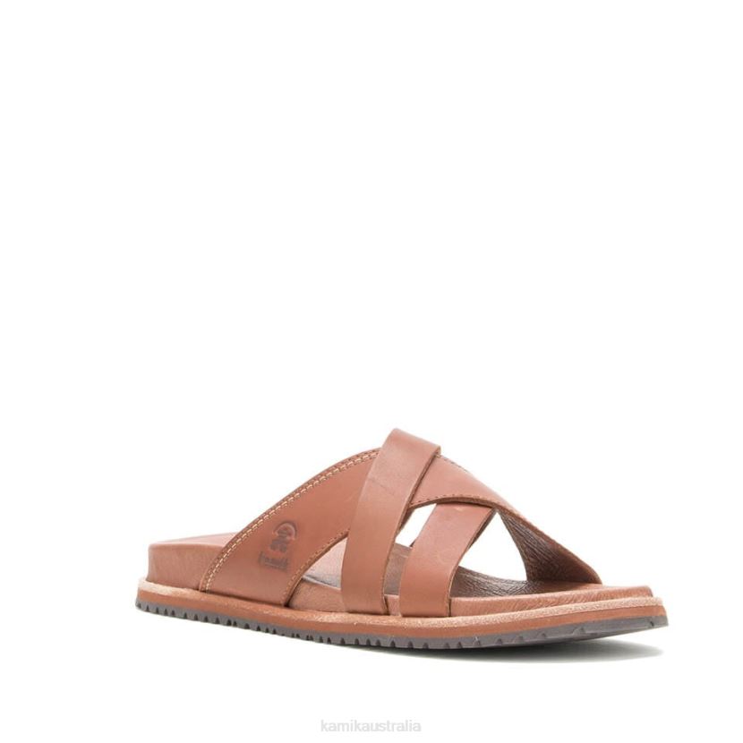 Kamik SANDALS WOMEN SADIE SLIDE J6JJBP62 DARK BROWN