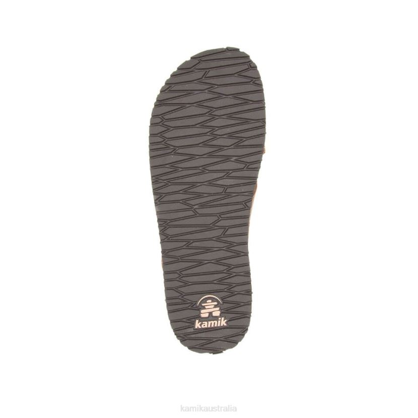 Kamik SANDALS WOMEN SADIE SLIDE J6JJBP62 DARK BROWN