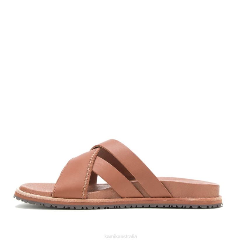 Kamik SANDALS WOMEN SADIE SLIDE J6JJBP62 DARK BROWN