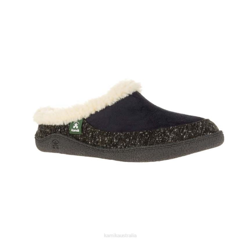 Kamik SLIPPERS WOMEN NUTMEG J6JJBP167 BLACK/WHITE