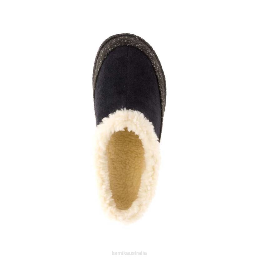 Kamik SLIPPERS WOMEN NUTMEG J6JJBP167 BLACK/WHITE