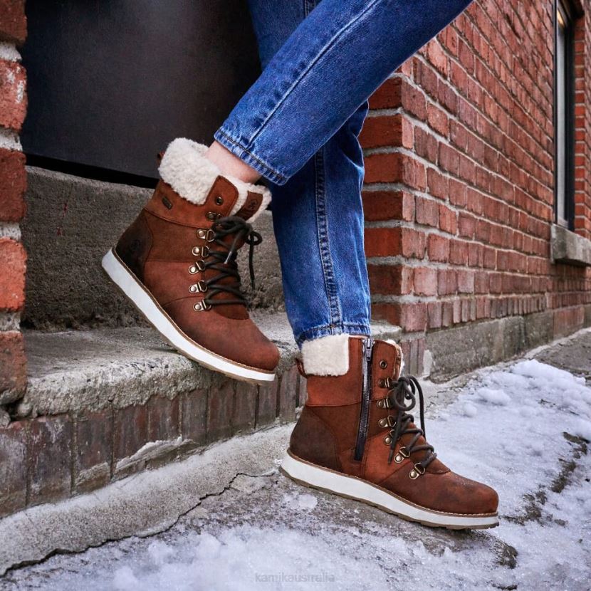 Kamik WINTER BOOTS WOMEN ARIEL F J6JJBP111 COGNAC