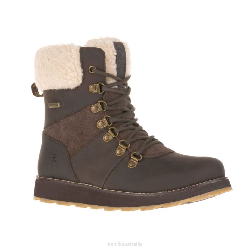 Kamik WINTER BOOTS WOMEN ARIEL F J6JJBP112 DARK BROWN