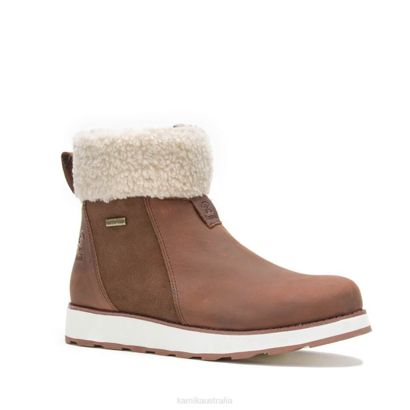Kamik WINTER BOOTS WOMEN ARIEL F ZIP J6JJBP108 COGNAC