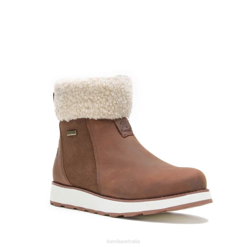 Kamik WINTER BOOTS WOMEN ARIEL F ZIP J6JJBP108 COGNAC