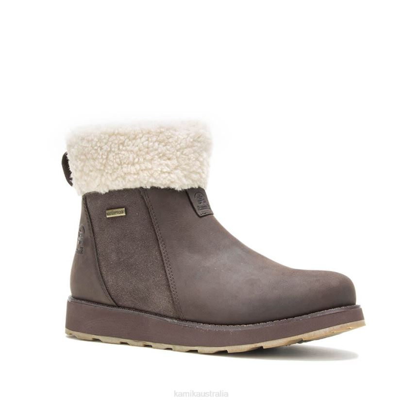 Kamik WINTER BOOTS WOMEN ARIEL F ZIP J6JJBP109 DARK BROWN