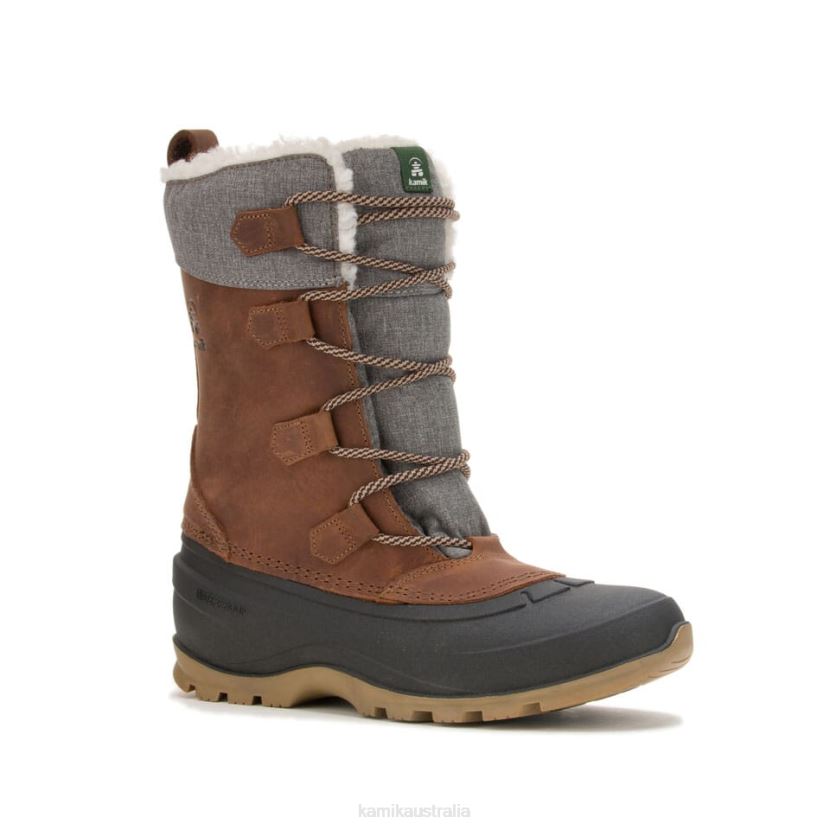 Kamik WINTER BOOTS WOMEN SNOWGEM J6JJBP160 COGNAC