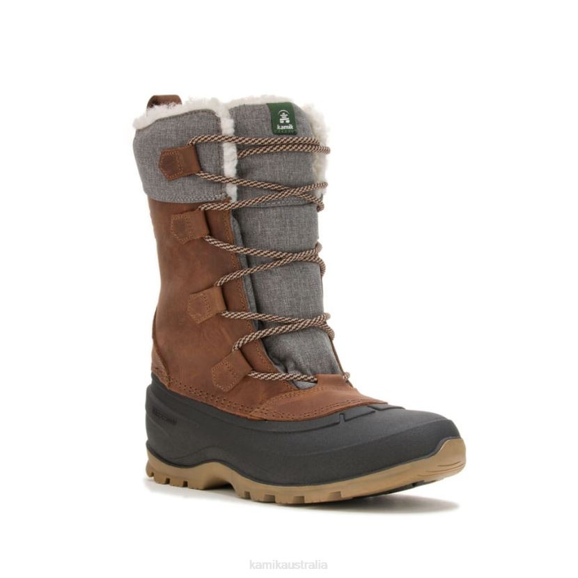 Kamik WINTER BOOTS WOMEN SNOWGEM J6JJBP160 COGNAC