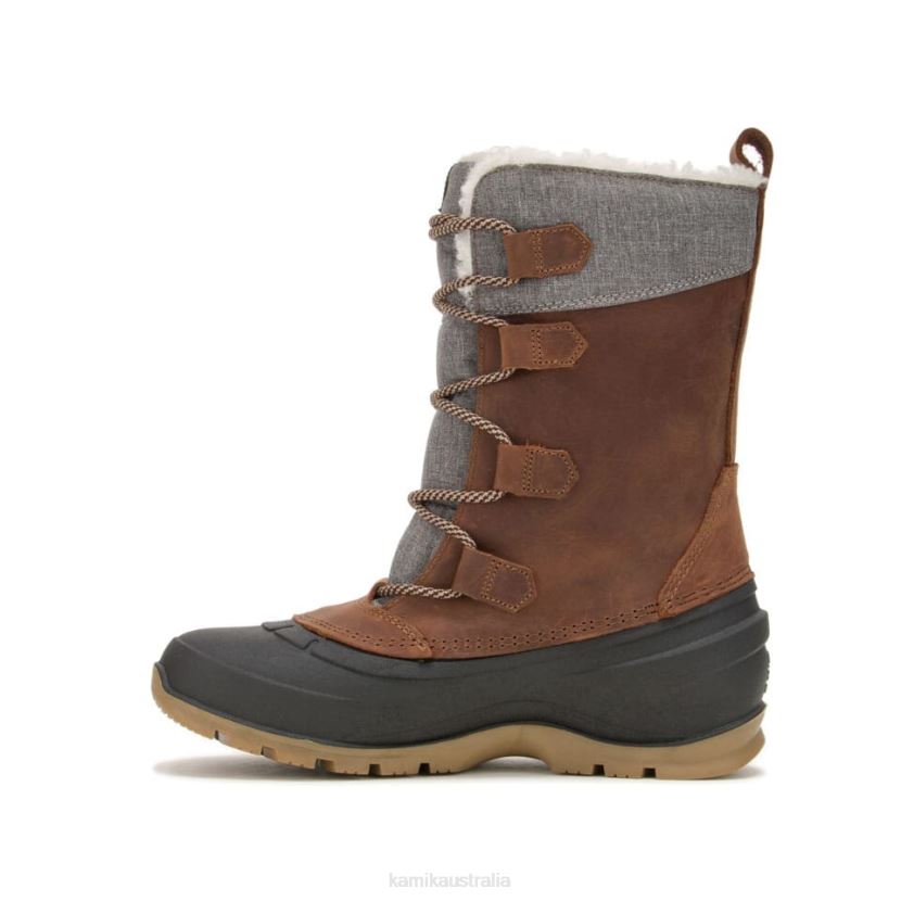 Kamik WINTER BOOTS WOMEN SNOWGEM J6JJBP160 COGNAC