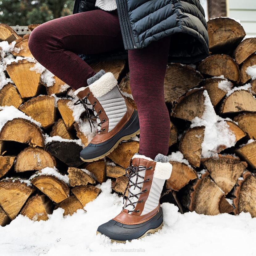 Kamik WINTER BOOTS WOMEN SNOWPEARL 2 J6JJBP129 CHARCOAL